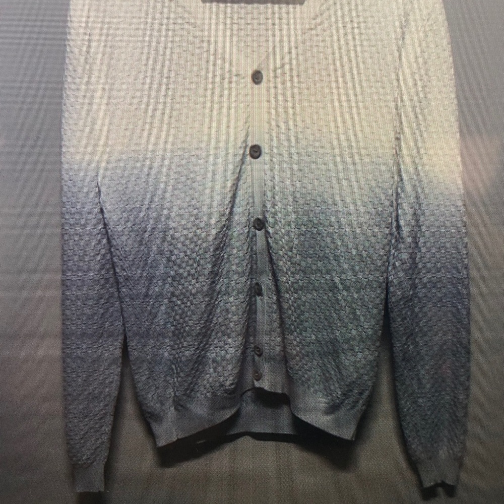 Men's Gradient Cardigan Sweater
